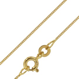 trendor Fine Curb Chain 333 Gold 0.8 mm Length 38-60 cm Elegant Golden Chain Beautiful Gift Idea Necklace Made of Real Gold 72436