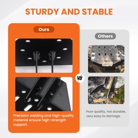 EONECROSS Universal ATV Chainsaw Mount Adjustable Saw Press Carrier Heavy Duty Chainsaw Holder Rack Fit for ATVs UTVs Tractors Trucks with Tubular Racks