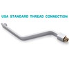 16 Inch S Shape Chrome Shower Head Arm, Square Wall