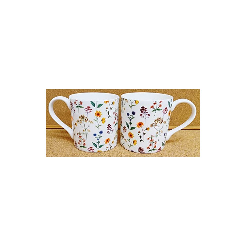 Meadow Flowers Mugs Set of 2 Large Balmoral 400 ml