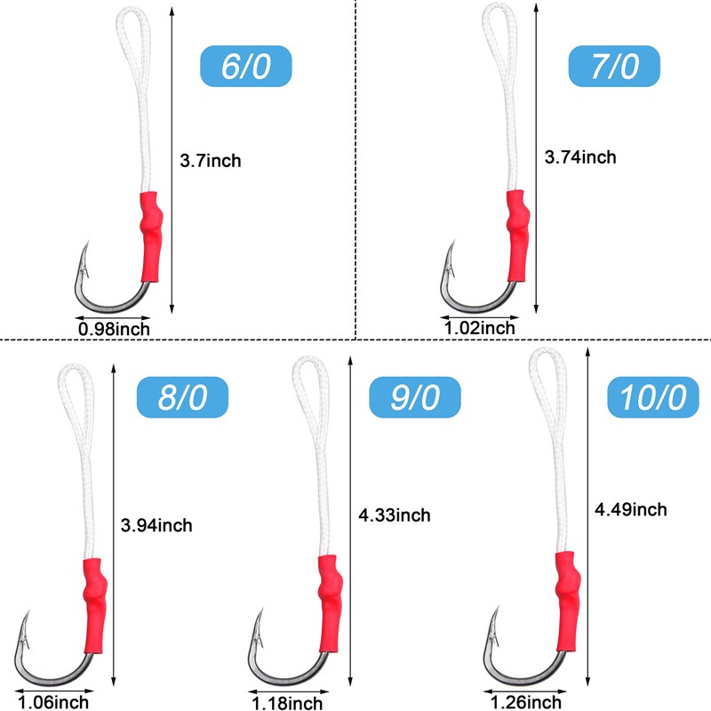 Easy Catch ® 50pcs/lot Super Strong Assist Hooks Stainless Steel