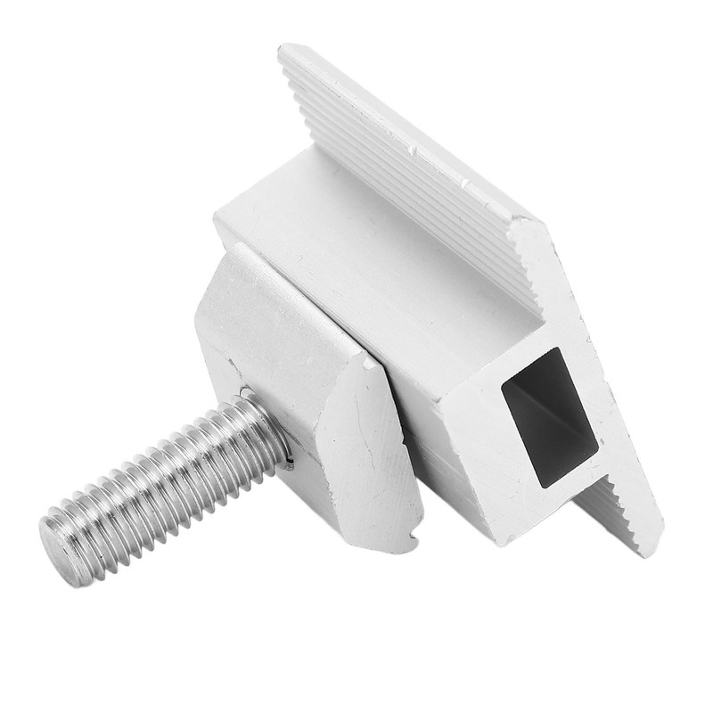 10Pcs Solar Panel Mid Clamps Waterproof Mount Aluminum Bracket Mounting