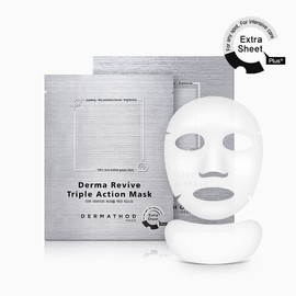 Dermasword Dermasode Derma Revive Triple Action Mask Pack 1 box 8 sheets Moisturizing pack for redness, heat and sensitive skin / 더마소드 더마 리바이브 트리플 액션 마스크팩 1박스 8매 홍조 열감 예민 민감피부 보습팩