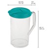 STERILITE 04860906 Beverage Pitcher, Round, BPA-Free Plastic, 2-Qts. - Quantity