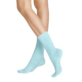 Hudson Women's Relax Cotton Pressure-free Waistband Socks, Aqua Blue 0108, 39 - 42