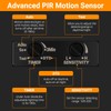 HILUXIA Outdoor Ceiling Light Fixture, Motion Sensor Flush Mount Porch
