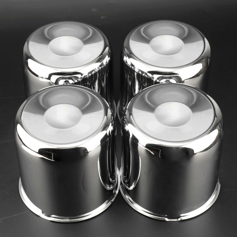 RTRHINOTUNING 4.88 in Trailer Wheel Center Caps Push Through Center