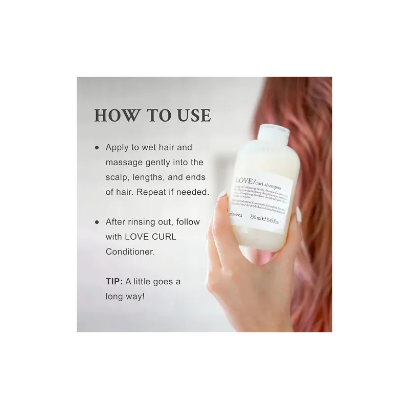 Shampoo Love Curl Suavidad Y Definicion Rizos 250 Ml Davines