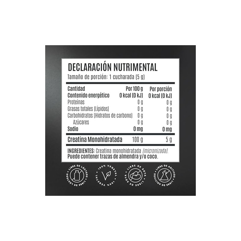 BIRDMAN Creatina monohidratada en polvo de alta pureza, 90 porciones,