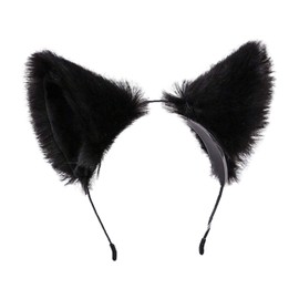 Faylay Girl Women Cat Ears Headband Cosplay Fluffy Cute Furry Party Headwear (7-WLD-HH)