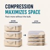 Compression Packing Cubes for Travel, 3-Piece Expandable Luggage Organizer Set,