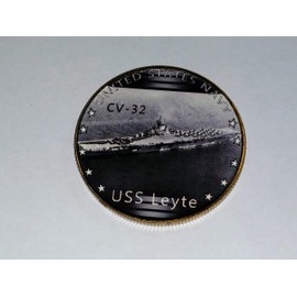 Navy USS Leyte CV-32 Military Challenge Honor Coin