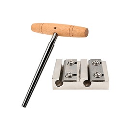 LAMSAM Violin Tuning Peg Reals Shaver & Reamer Set, Enlarged Shaving Tools for 3/4-4/4 Size Violin Pegs Real, Tapered 4-Fluted Pin Hole Reamer, Violin Making Kit for Luthier