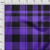 oneOone Rayon Medium Purple Fabric Tartan Sewing Craft Projects Fabric