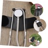Ipetboom 2pcs Leather Stethoscope Holder Stethoscope Protector with Sturdy Clip
