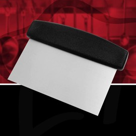 FMprofessional Dough Cutter 16 x 8 cm Stainless Steel Plastic Black Approx. 16 cm