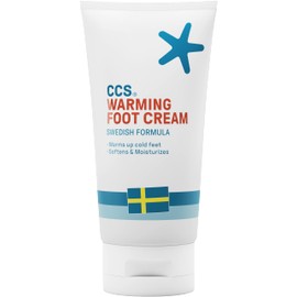 CCS Warming Foot Cream 150ml - Moisturise and Soften Dry Skin and Cold Feet with a warming sensation