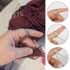 TVETE Crochet Loops Adjustable Knitting Loops Knitting Rings for Finger
