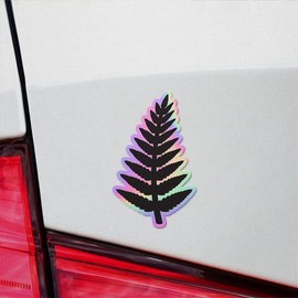 Holographic Decal Stickers Of Fern Silhouette Premium Waterproof Vinyl Decal Stickers For Laptop Phone Accessory Helmet Car Window Mug Tuber Cup Door Wall Decoration ANDVER3010191HO110422