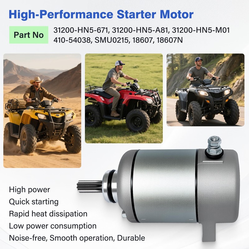 Starter Motor for Honda Rancher 350 Compatible with Rancher 350