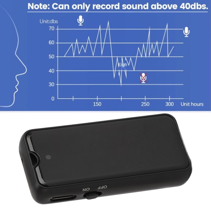 Magnetic Voice Recorder DSP Noise Reduction One Click Portable Voice