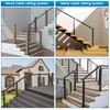Muzata 20 Pack 1/8" Black Cable Railing Hardware Kit Hand