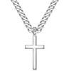 Ursteel Cross Necklace for Men - Mens Cross Necklace, Sterling