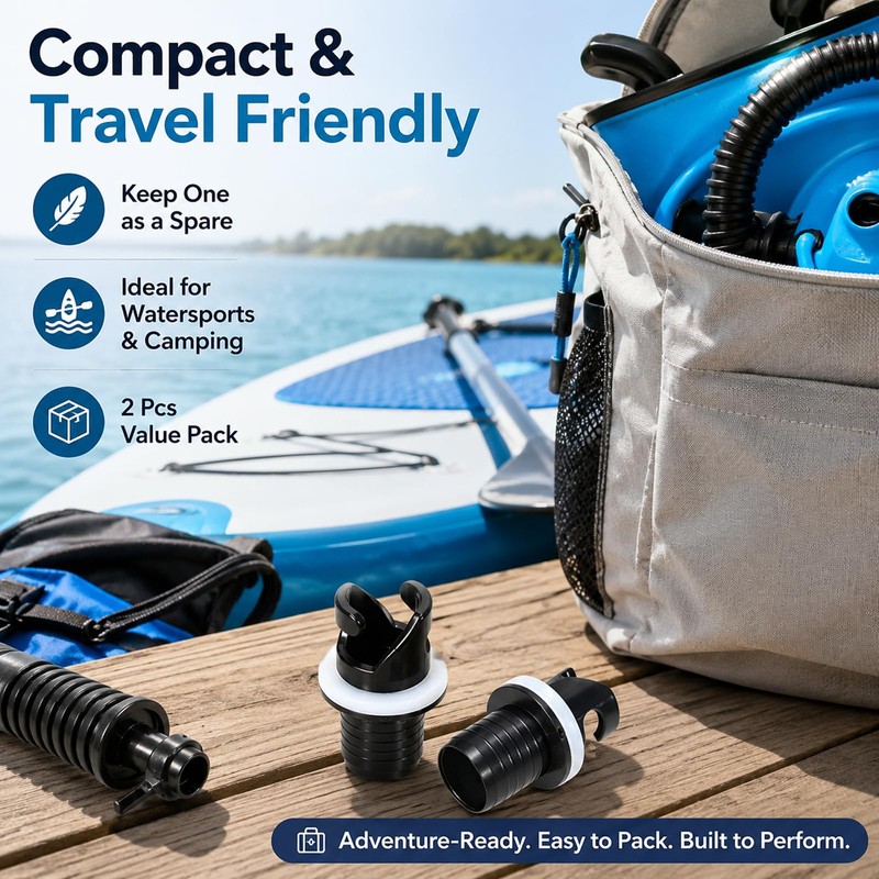 2 Pcs Paddle Board Pump Adapters with Air Valve Connector