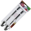Totally Addict JUEGO 2 CUCHARAS MERMELADA, Stainless Steel, Gray, 19