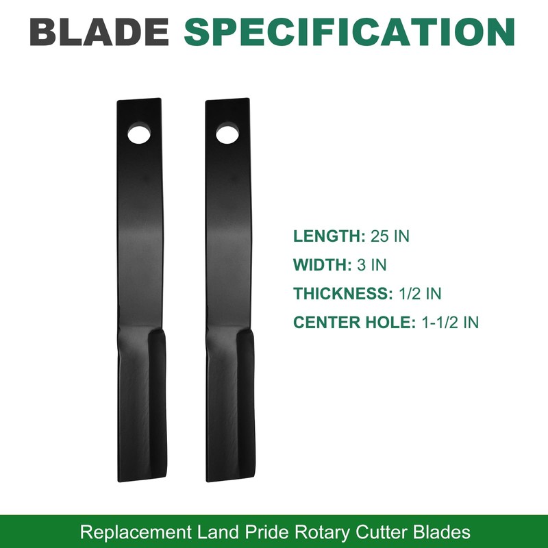 JSXDNWYJ Replacement Land Pride Rotary Cutter Blades, 820-198C Lawn Mower