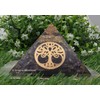Amazing Gemstone Amethyst Orgonite Pyramid | Crystal Pyramid | Tree