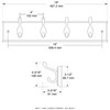 Liberty Hardware 129847 18-Inch Coat and Hat Rail/Rack with 4