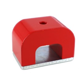 Burnur 22 lbs Red Horseshoe Heavy-Duty Alnico Power Magnets for Education and Doing Velvet Nail