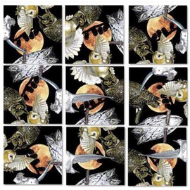 B.Dazzle Scramble Squares Owls 9 Piece Challenging Puzzle - Ultimate Brain Teaser and Mind Game for Young and Senior Alike - Engaging and Creative with Beautiful Artwork