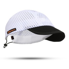 MACOGEAR Baseball Cap for Men & Women - Mesh Breathable Cycling Cap Cooling Running Hat - Summer Lightweight Riding Hat - Soft Helmet Liner for Sport Travel Outdoor - White