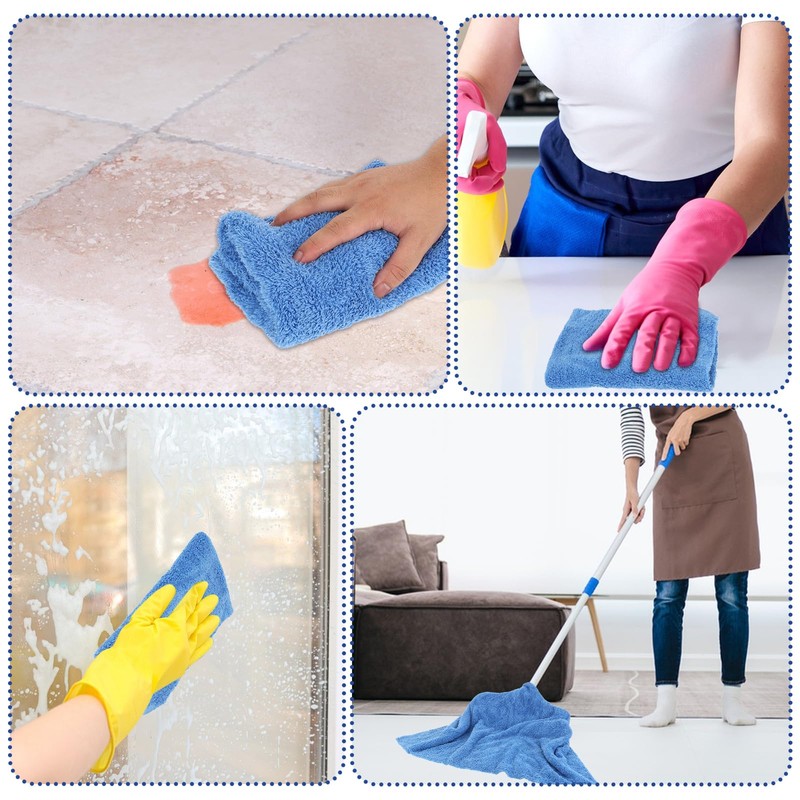 Anmrept 5 PCS Extra Large Microfiber Cleaning Cloth 30"x20", Washable