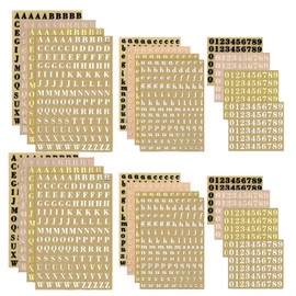 OptiPro Alphabet Stickers 3mm 12 Sheets, Metal Stickers, Waterproof DIY Nail Stickers, Alphabet, Glitter, Numbers, English Letters, Handmade, Notebook, Pasting, Phone Decoration, Schedule Stickers