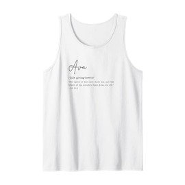 Ava Name Meaning Bible Verse Job 33:4 Gift Tank Top