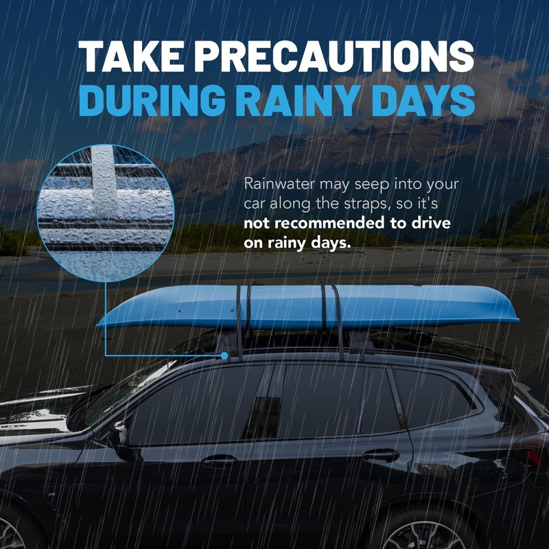 Universal Car Soft Kayak Roof Rack Pads for Kayak Surfboard