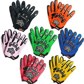 Leopard Reinforced Adult Motorcycle Sports Gloves Green S - 8cm