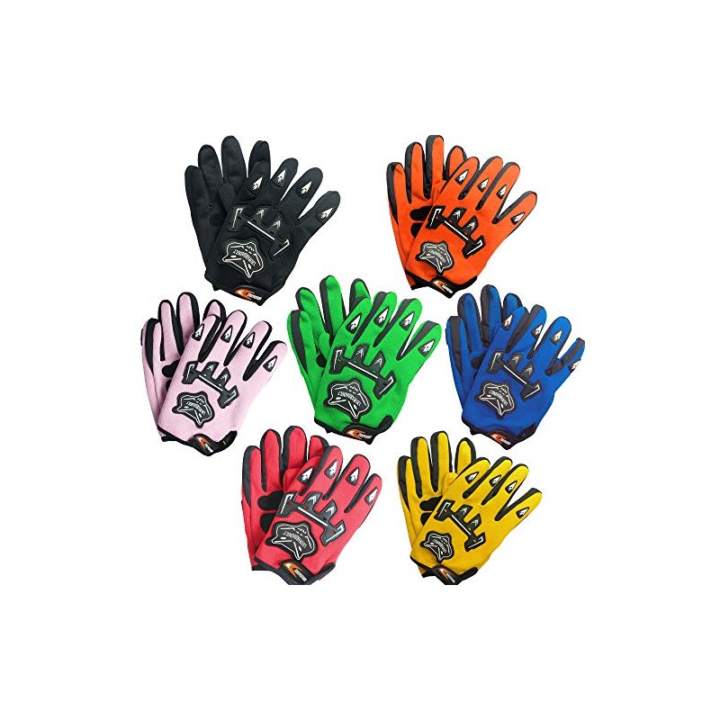 Leopard Reinforced Adult Motorcycle Sports Gloves Green S - 8cm