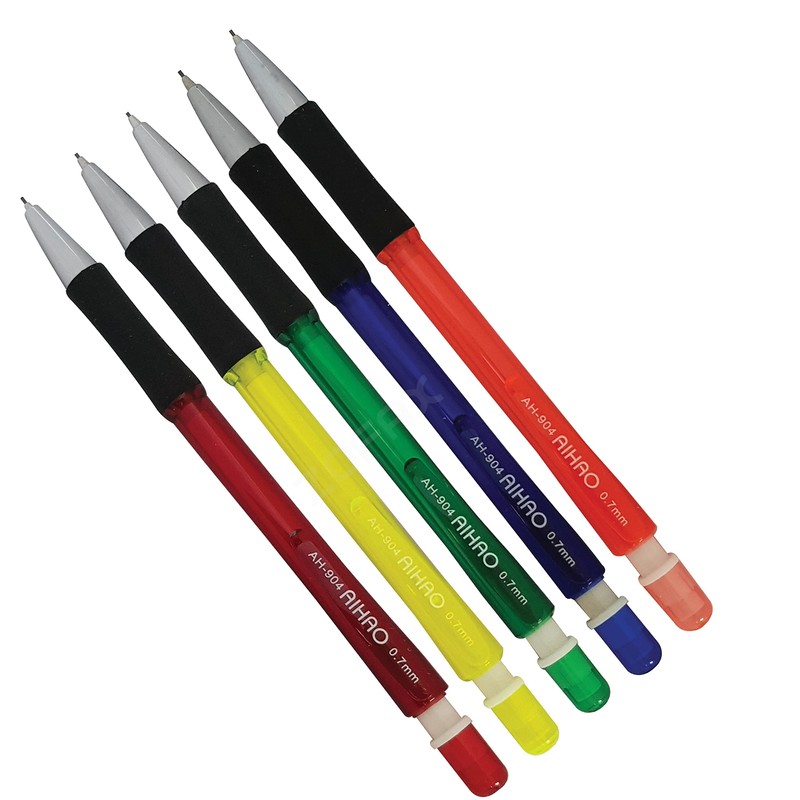 ZOFAX 5 x 0.7mm HB Mechanical Pencils With Rubber Tip