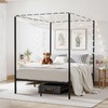 VEVOR Canopy Bed Frame Full Size, Metal Canopy Bed with
