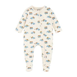 Mud Pie Baby Boy Sleeper, Pumpkin Truck ; 0-3 Months
