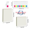 ZORRA 260 PCS Clear Sticky Notes Book Tabs, Clear Sticky
