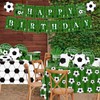 171Pcs Soccer Birthday Party Decorations,Soccer Party Tableware Set Serves 24,