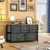 DWVO Dresser for Bedroom with 5 Drawers - Fabric Storage