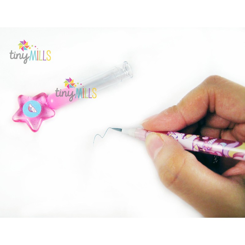 TINYMILLS 24 Pcs Unicorn Stackable Push Pencil Assortment with Eraser