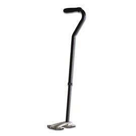 Lifetime Products Lifetime Tru-Motion Walking Cane # 1011, Black with Silver Base, Black/Silver, 1011