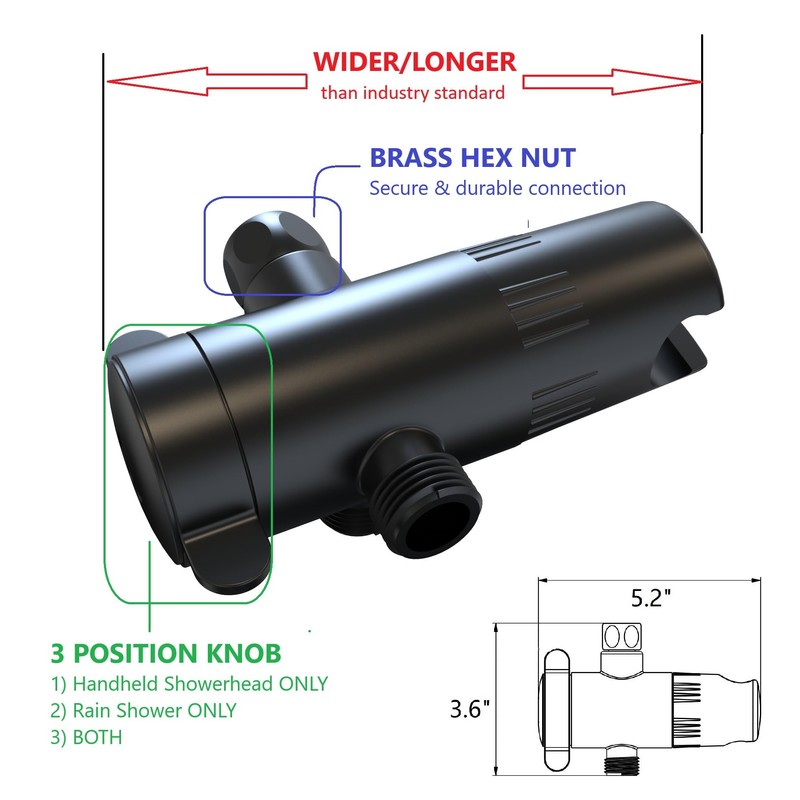 Ana Bath 7" Rain Shower with Handheld Combo with 5-ft
